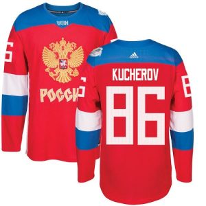 Herren Team Russland #86 Nikita Kucherov Authentic Rot Auswärts 2016 World Cup